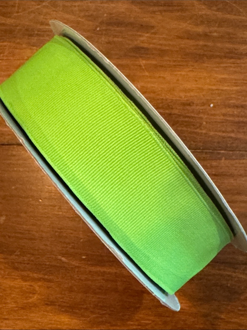 Kirkland Wired Gross Grain Ribbon Lime Green 1 1/2” Wide Classic Preppy